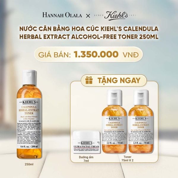  NƯỚC CÂN BẰNG HOA CÚC KIEHL'S CALENDULA HERBAL EXTRACT ALCOHOL-FREE TONER 250ML - A2028 