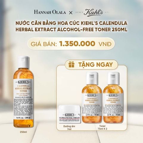  NƯỚC CÂN BẰNG HOA CÚC KIEHL'S CALENDULA HERBAL EXTRACT ALCOHOL-FREE TONER 250ML - A2028 