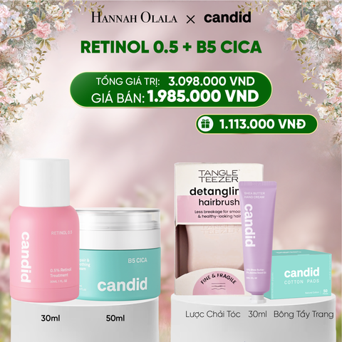  DEAL 7: RETINOL 0.5 & B5 CICA BỘ ĐÔI LÀM MỜ NẾP NHĂN VÀ DƯỠNG ẨM PHỤC HỒI CHUYÊN SÂU 