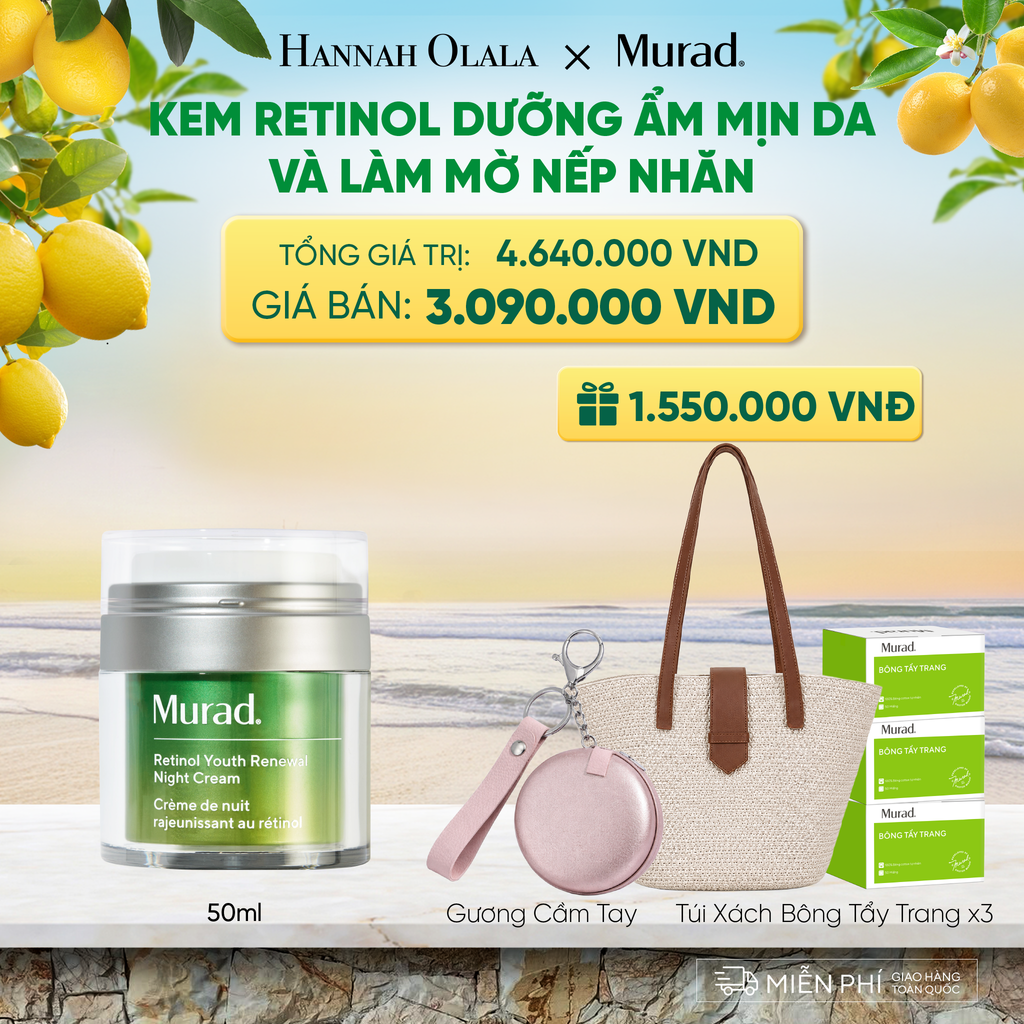  KEM RETINOL DƯỠNG ẨM MỊN DA VÀ LÀM MỜ NẾP NHĂN 50ML DEAL 5: 