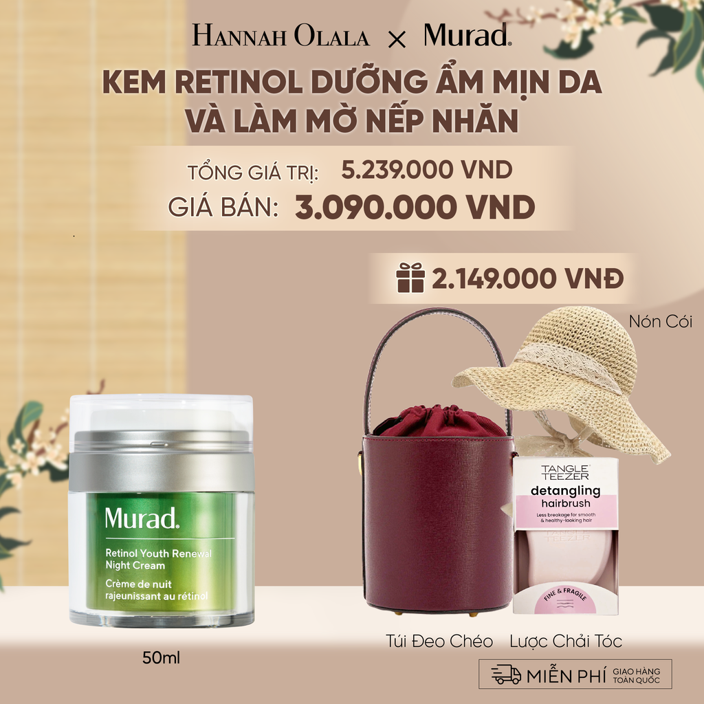  KEM RETINOL DƯỠNG ẨM MỊN DA VÀ LÀM MỜ NẾP NHĂN 50ML DEAL 5: - A241 