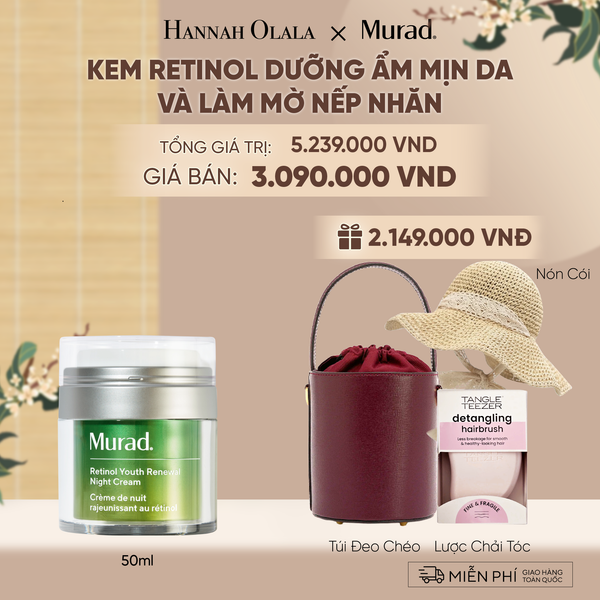  KEM RETINOL DƯỠNG ẨM MỊN DA VÀ LÀM MỜ NẾP NHĂN 50ML DEAL 5: 