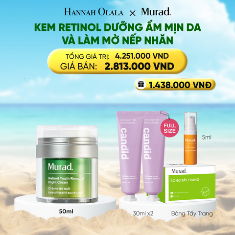  KEM RETINOL DƯỠNG ẨM MỊN DA VÀ LÀM MỜ NẾP NHĂN 50ML - DEAL 5 