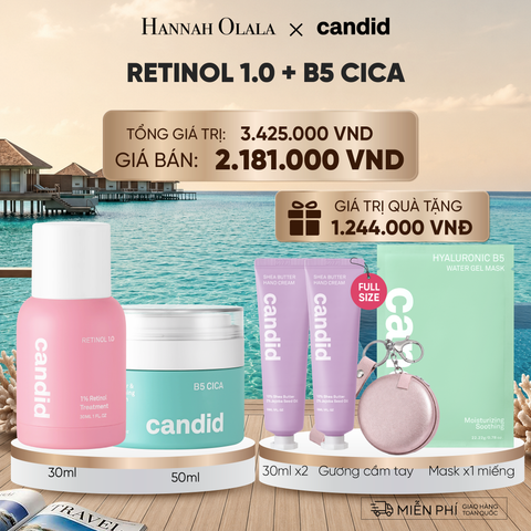 DEAL 6: RETINOL 1.0 & B5 CICA BỘ ĐÔI LÀM MỜ NẾP NHĂN VÀ DƯỠNG ẨM PHỤC HỒI CHUYÊN SÂU 