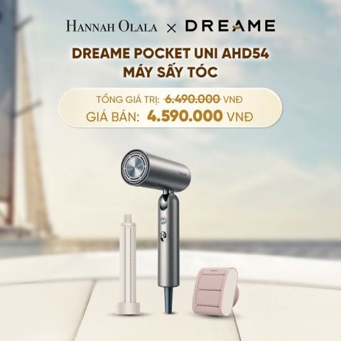  DREAME POCKET UNI AHD54 MÁY SẤY TÓC ION ÂM TƯƠNG THÍCH ĐIỆN ÁP TOÀN CẦU GẤP GỌN TÍCH HỢP TẠO KIỂU TÓC - BH 24 THÁNG 