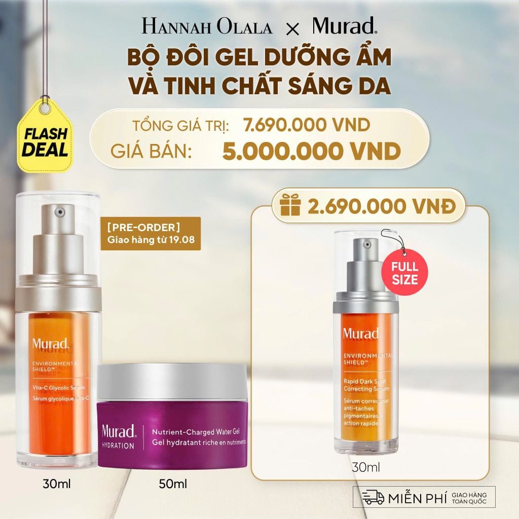  [FLASH DEAL] BỘ ĐÔI GEL DƯỠNG ẨM VÀ TINH CHẤT SÁNG DA 