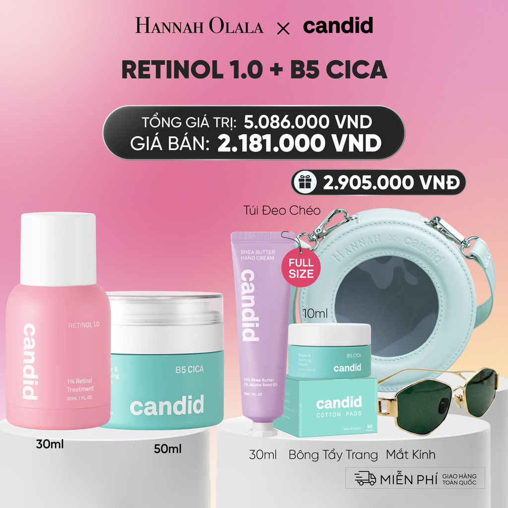  RETINOL 1.0 & B5 CICA BỘ ĐÔI LÀM MỜ NẾP NHĂN VÀ DƯỠNG ẨM PHỤC HỒI CHUYÊN SÂU - DEAL 6:_A2003 