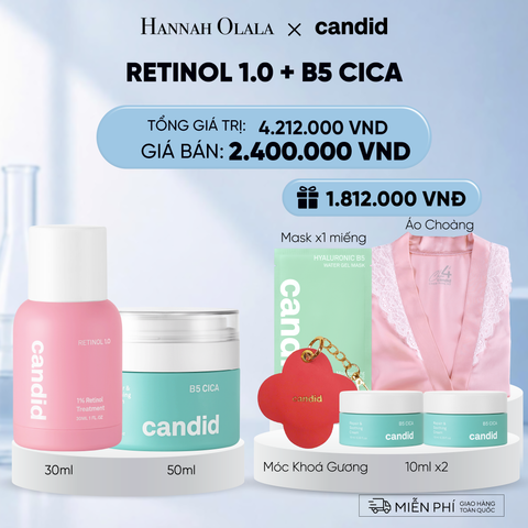  RETINOL 1.0 & B5 CICA BỘ ĐÔI LÀM MỜ NẾP NHĂN VÀ DƯỠNG ẨM PHỤC HỒI CHUYÊN SÂU DEAL 6: 