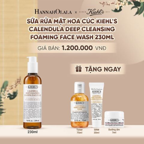  SỮA RỬA MẶT HOA CÚC KIEHL'S CALENDULA DEEP CLEANSING FOAMING FACE WASH 230ML - A294 