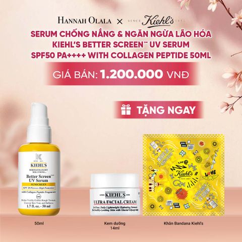  SERUM CHỐNG NẮNG & NGĂN NGỪA LÃO HÓA KIEHL’S BETTER SCREEN™ UV SERUM SPF50 PA++++ WITH COLLAGEN PEPTIDE 50ML - A2031 