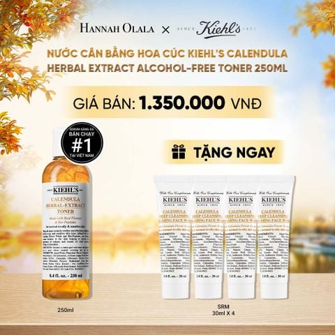  NƯỚC CÂN BẰNG HOA CÚC KIEHL'S CALENDULA HERBAL EXTRACT ALCOHOL-FREE TONER 250ML - E326 