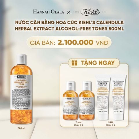  NƯỚC CÂN BẰNG HOA CÚC KIEHL'S CALENDULA HERBAL EXTRACT ALCOHOL-FREE TONER 500ML - A2029 