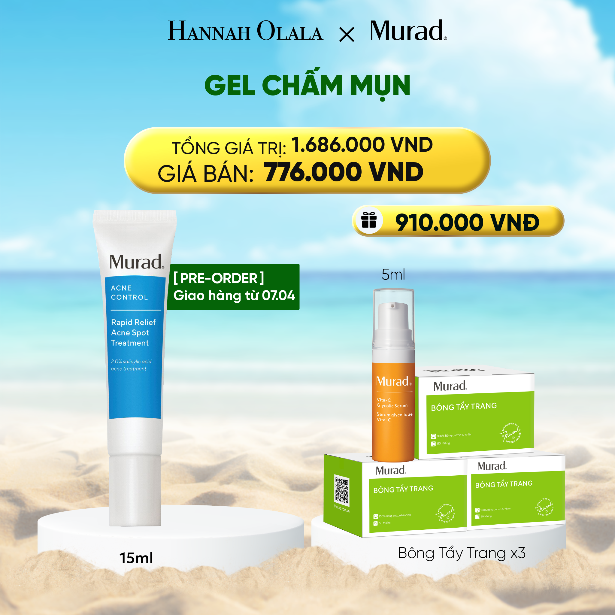 Gel Chấm Mụn A782 15ml