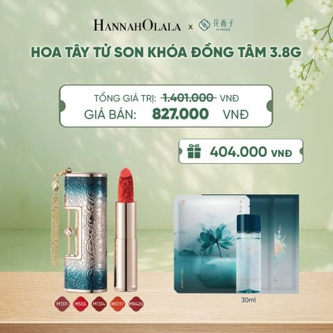  HOA TÂY TỬ SON KHÓA ĐỒNG TÂM 3.8G - A159 