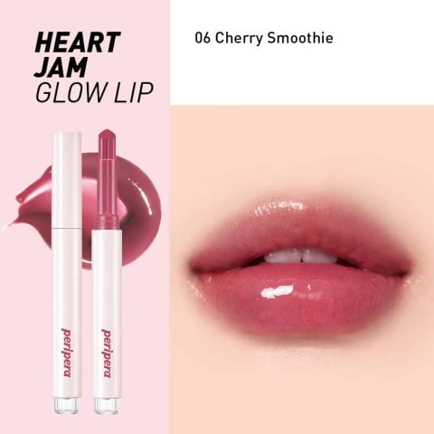  C118_DEAL 5: SON THỎI BÓNG PERIPERA HEART JAM GLOW LIP 1.4G 