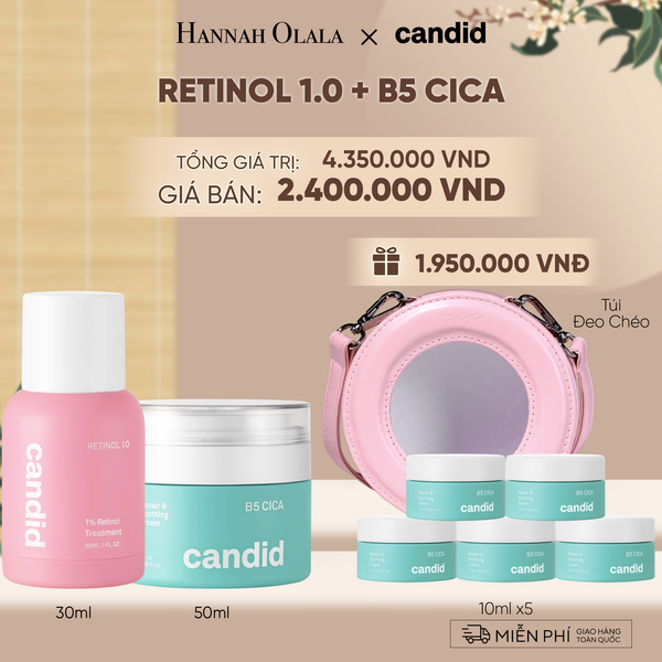  [FLASHDEAL] RETINOL 1.0 & B5 CICA BỘ ĐÔI LÀM MỜ NẾP NHĂN VÀ DƯỠNG ẨM PHỤC HỒI CHUYÊN SÂU - A232 