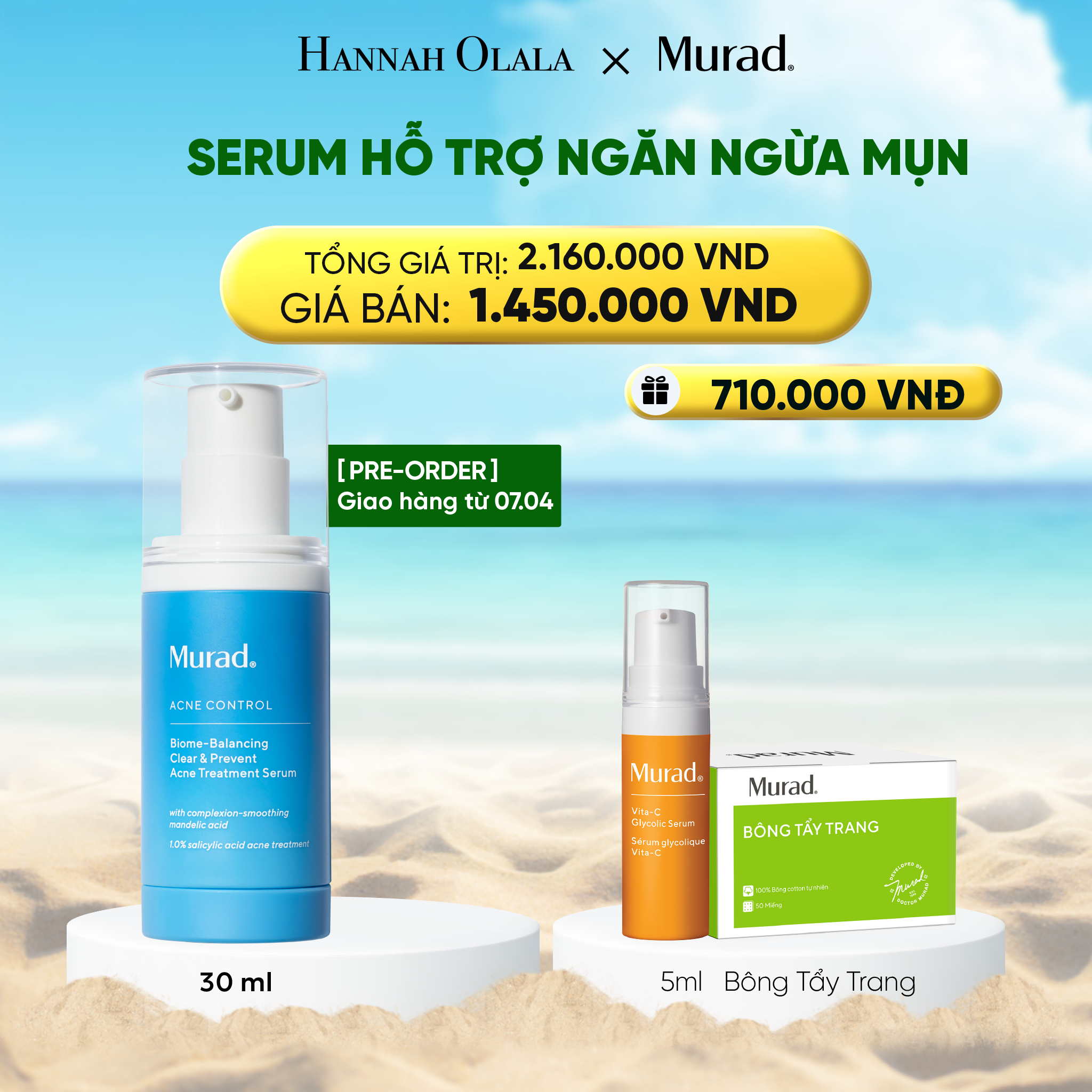 A783_deal 7: serum hỗ trợ ngăn ngừa mụn 30ml