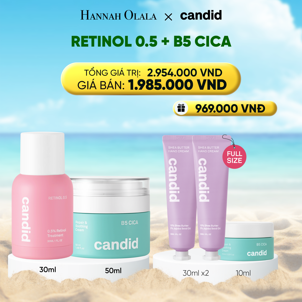  RETINOL 0.5 & B5 CICA BỘ ĐÔI LÀM MỜ NẾP NHĂN VÀ DƯỠNG ẨM PHỤC HỒI CHUYÊN SÂU - DEAL 7 