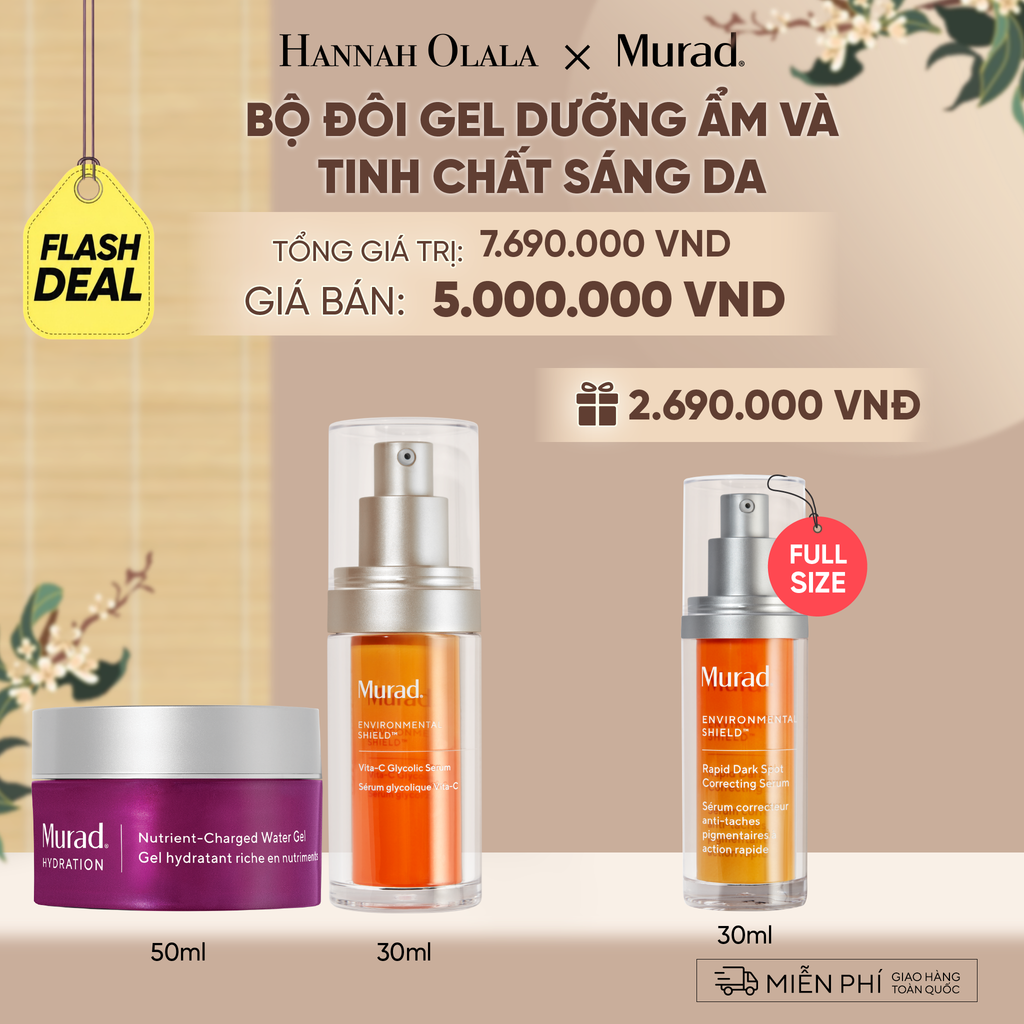  [FLASH DEAL] BỘ ĐÔI GEL DƯỠNG ẨM VÀ TINH CHẤT SÁNG DA 