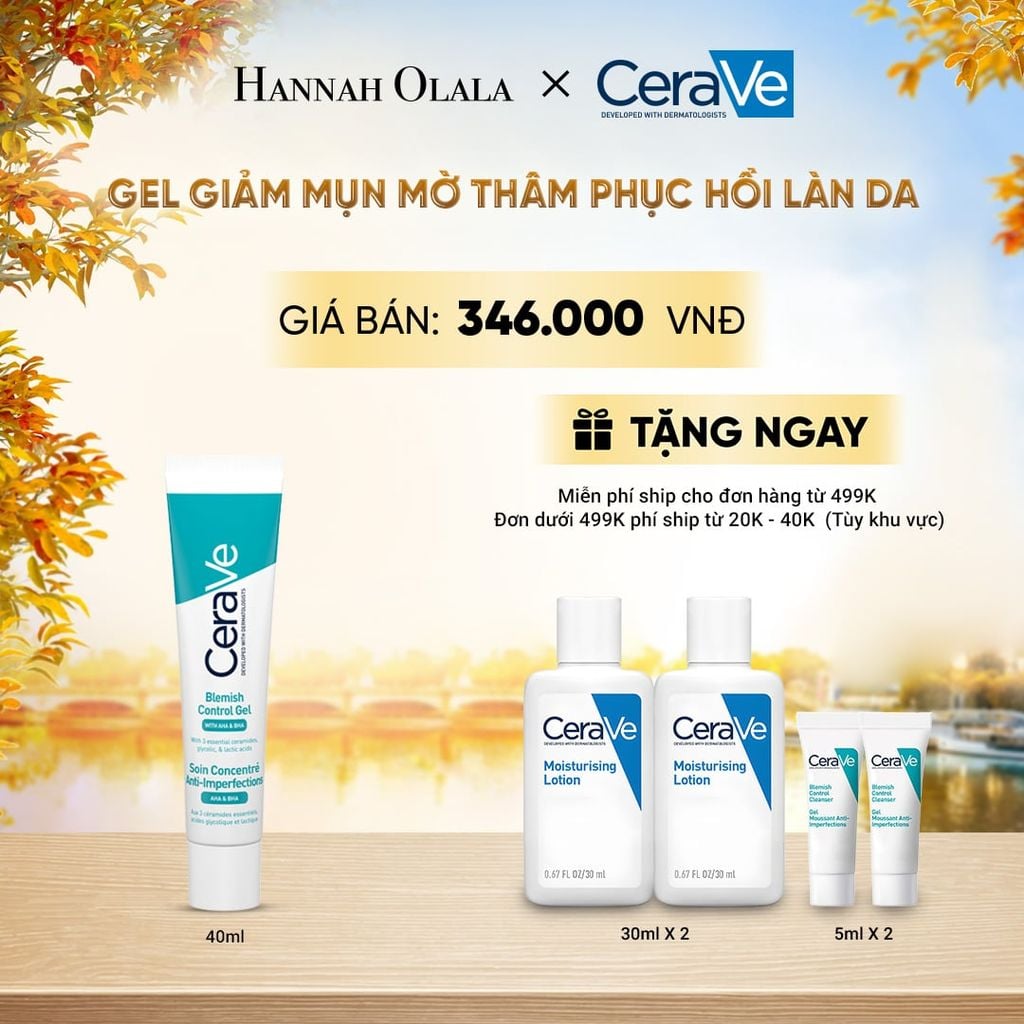  GEL GIẢM MỤN MỜ THÂM PHỤC HỒI LÀN DA CERAVE BLEMISH CONTROL GEL 40ML - E590 
