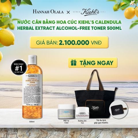  NƯỚC CÂN BẰNG HOA CÚC KIEHL'S CALENDULA HERBAL EXTRACT ALCOHOL-FREE TONER 500ML - A1427 