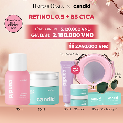  RETINOL 0.5 & B5 CICA BỘ ĐÔI LÀM MỜ NẾP NHĂN VÀ DƯỠNG ẨM PHỤC HỒI CHUYÊN SÂU DEAL 7: - A680 