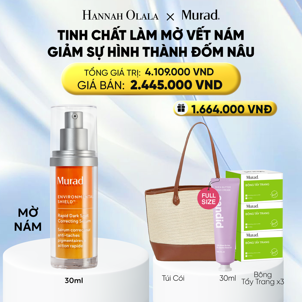  TINH CHẤT LÀM MỜ VẾT NÁM VÀ GIẢM SỰ HÌNH THÀNH ĐỐM NÂU 30ML - DEAL 8: 
