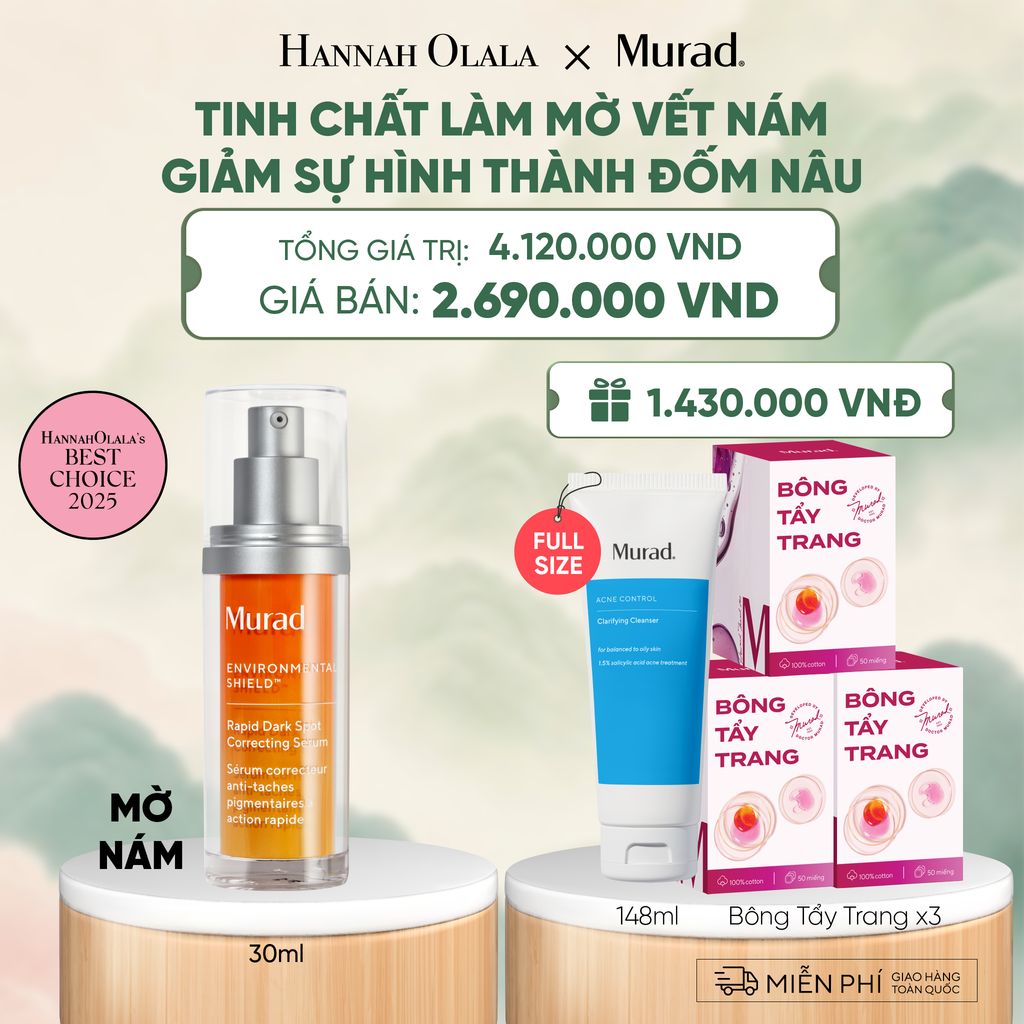  FLASHDEAL 17: TINH CHẤT LÀM MỜ VẾT NÁM VÀ GIẢM SỰ HÌNH THÀNH ĐỐM NÂU 30ML 