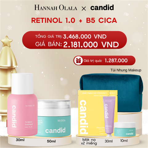  DEAL 7: RETINOL 1.0 & B5 CICA BỘ ĐÔI LÀM MỜ NẾP NHĂN VÀ DƯỠNG ẨM PHỤC HỒI CHUYÊN SÂU 