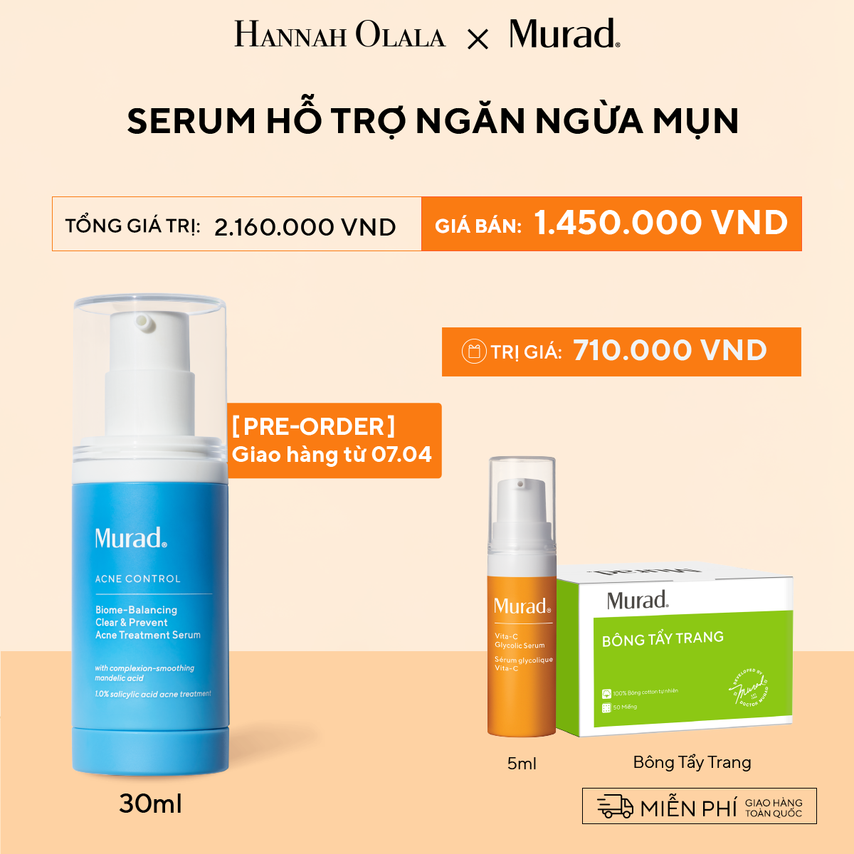 Serum Hỗ Trợ Ngăn Ngừa Mụn 30ml