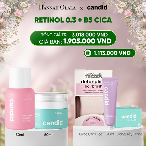  DEAL 11: RETINOL 0.3 & B5 CICA BỘ ĐÔI LÀM MỜ NẾP NHĂN VÀ DƯỠNG ẨM PHỤC HỒI CHUYÊN SÂU 