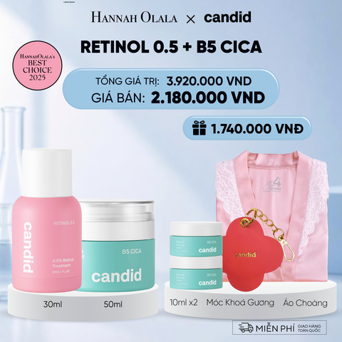  RETINOL 0.5 & B5 CICA BỘ ĐÔI LÀM MỜ NẾP NHĂN VÀ DƯỠNG ẨM PHỤC HỒI CHUYÊN SÂU DEAL 7: 
