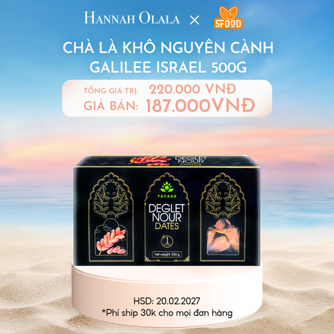  C163_DEAL 3: CHÀ LÀ KHÔ NGUYÊN CÀNH GALILEE ISRAEL 500G 