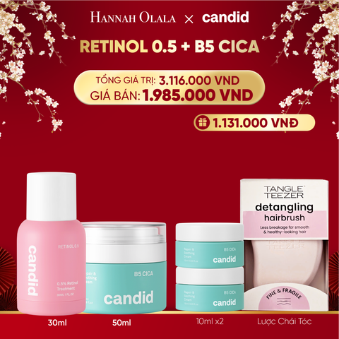  DEAL 7: RETINOL 0.5 & B5 CICA BỘ ĐÔI LÀM MỜ NẾP NHĂN VÀ DƯỠNG ẨM PHỤC HỒI CHUYÊN SÂU 