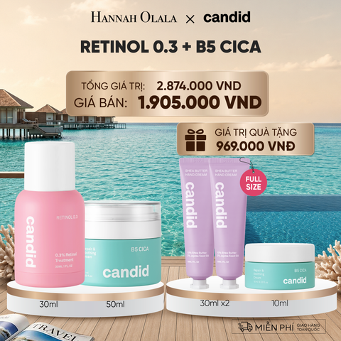  DEAL 11: RETINOL 0.3 & B5 CICA BỘ ĐÔI LÀM MỜ NẾP NHĂN VÀ DƯỠNG ẨM PHỤC HỒI CHUYÊN SÂU 