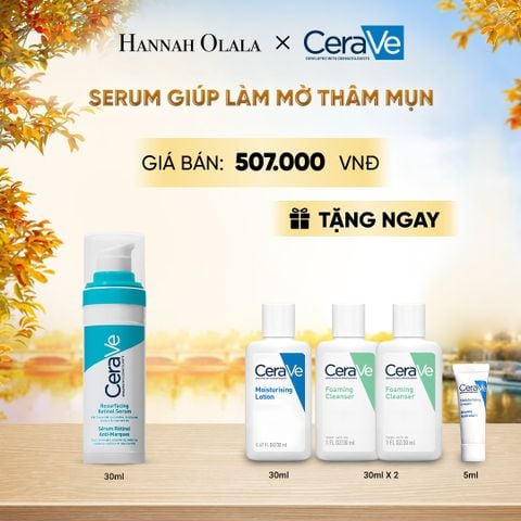  SERUM GIÚP LÀM MỜ THÂM MỤN CERAVE RESURFACING RETINOL SERUM 30ML - E591 