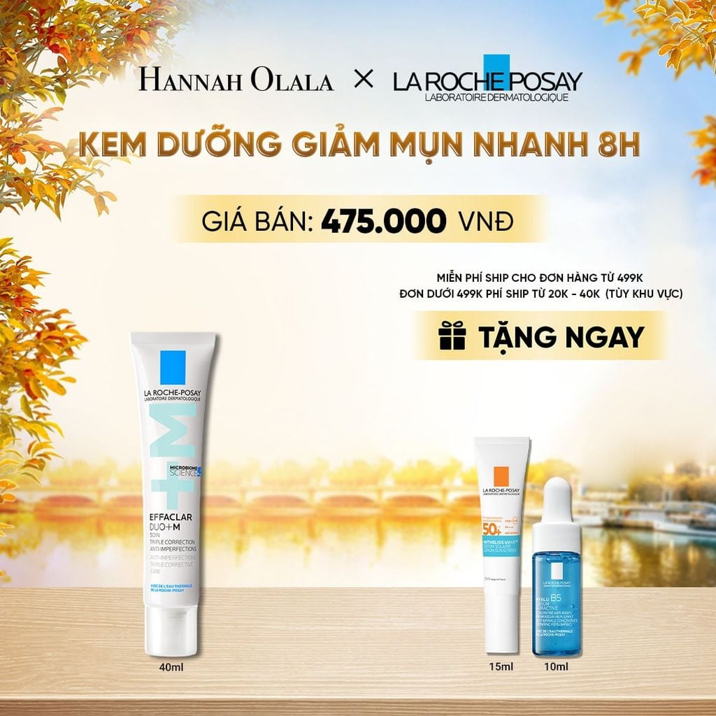 KEM DƯỠNG GIẢM MỤN NHANH 8 GIỜ LA ROCHE-POSAY EFFACLAR DUO+ M 40ML - E605 