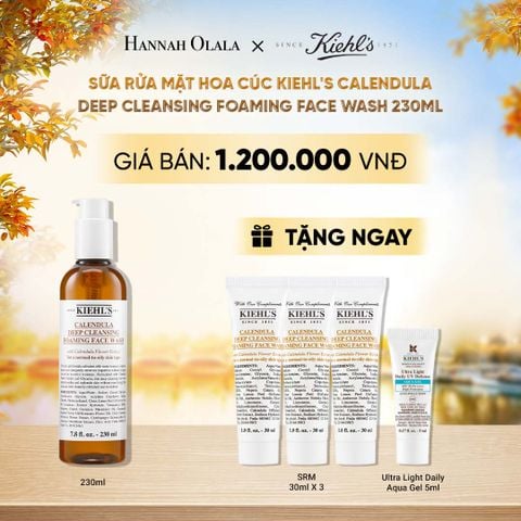 SỮA RỬA MẶT HOA CÚC KIEHL'S CALENDULA DEEP CLEANSING FOAMING FACE WASH 230ML - E328 
