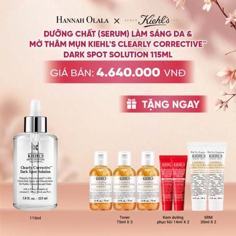  DƯỠNG CHẤT (SERUM) VITAMIN C GIÚP DA TRÔNG CĂNG BÓNG SAU 7 NGÀY KIEHL'S CLEARLY CORRECTIVE™ DARK SPOT SOLUTION 115ML - A2033 