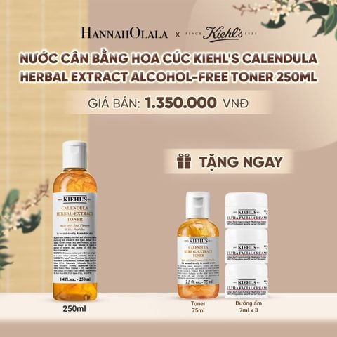  [FLASH DEAL] NƯỚC CÂN BẰNG HOA CÚC KIEHL'S CALENDULA HERBAL EXTRACT ALCOHOL-FREE TONER 250ML - A291 