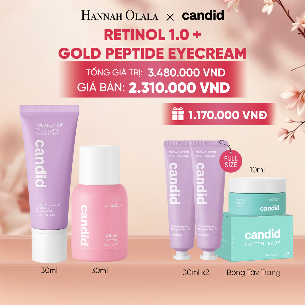  RETINOL 1.0% & GOLD PEPTIDE EYE CREAM DEAL 8: - A2078 