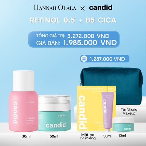  DEAL 8: RETINOL 0.5 & B5 CICA BỘ ĐÔI LÀM MỜ NẾP NHĂN VÀ DƯỠNG ẨM PHỤC HỒI CHUYÊN SÂU 