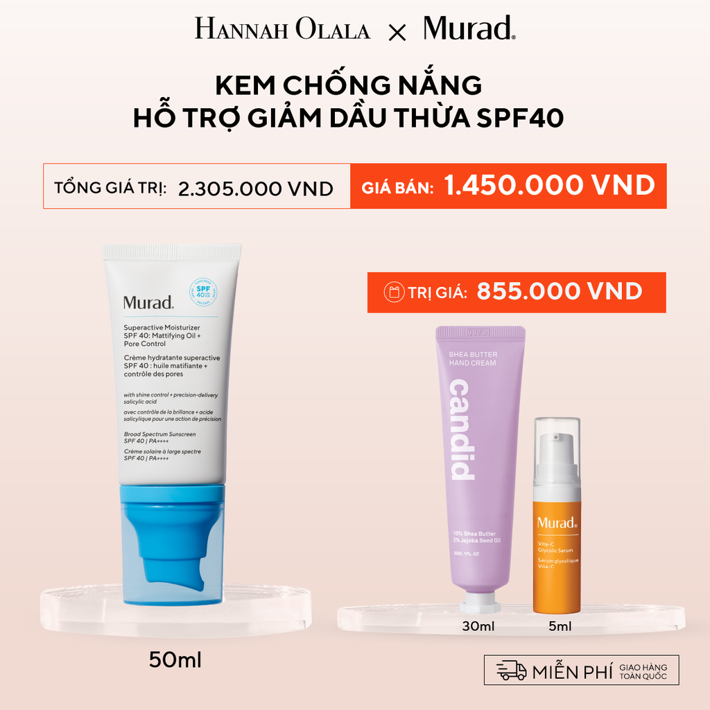  B8: DEAL 8: KEM CHỐNG NẮNG HỖ TRỢ GIẢM DẦU THỪA SPF40 50ML 