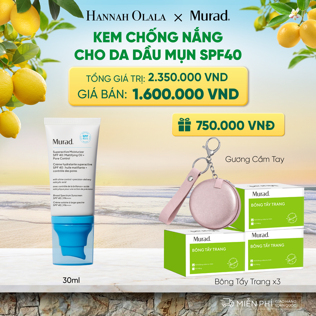  KEM CHỐNG NẮNG HỖ TRỢ GIẢM DẦU THỪA SPF40 50ML DEAL 8: 
