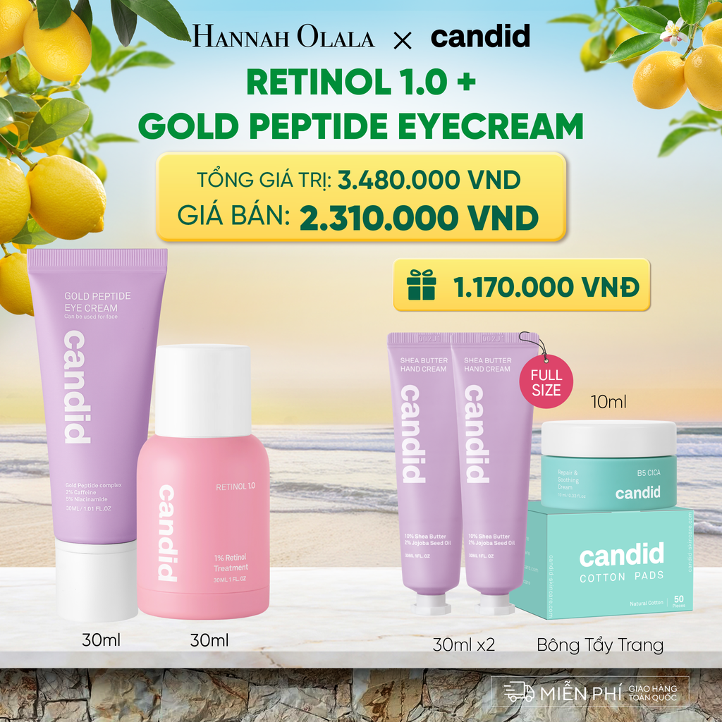  RETINOL 1.0% & GOLD PEPTIDE EYE CREAM DEAL 8: - A1272 