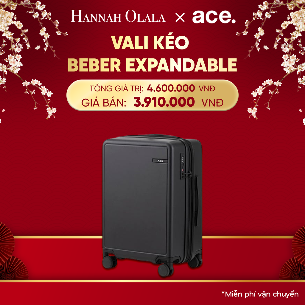  DEAL31: VALI KÉO BEBER SIZE CABIN S
*Tặng kèm bao trùm Pouch 