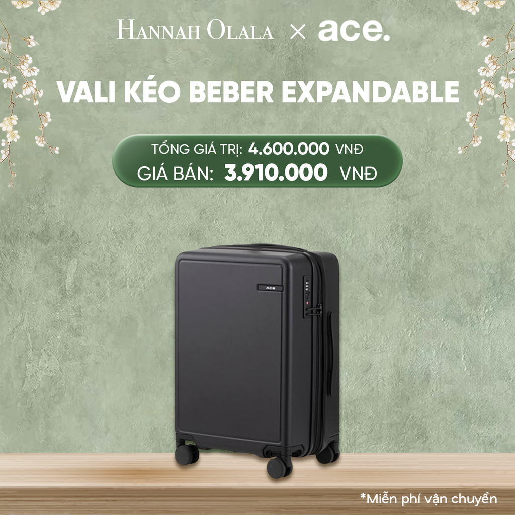  DEAL31: VALI KÉO BEBER SIZE CABIN S
*Tặng kèm bao trùm Pouch 