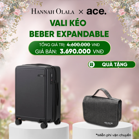  E1690_DEAL31: VALI KÉO BEBER SIZE CABIN S *TẶNG KÈM BAO TRÙM HOẶC POUCH 