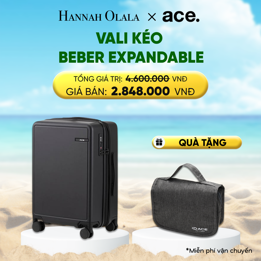  DEAL21: VALI KÉO BEBER *TẶNG KÈM BAO TRÙM HOẶC POUCH 