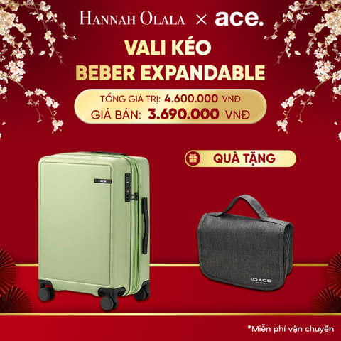  A1172_DEAL31: VALI KÉO BEBER SIZE CABIN S *TẶNG KÈM BAO TRÙM POUCH 